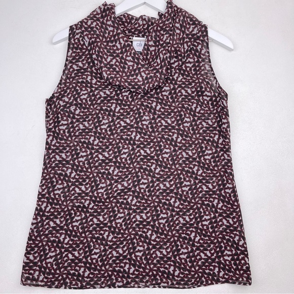 CAbi Tops - CAbi #3271 Venus Sleeveless Cowl Neck Print Top